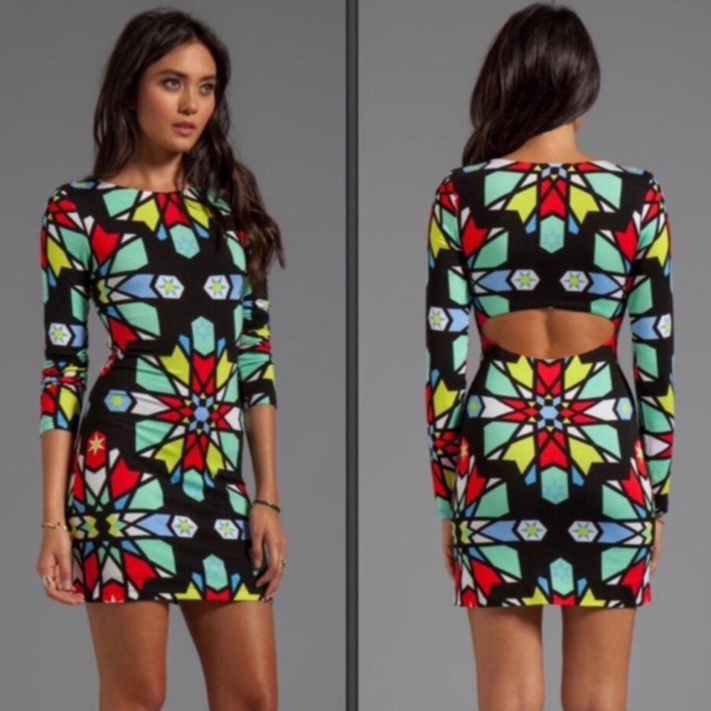 Mara Hoffman Longsleeve Kaleidoscope Bodycon Dress